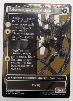 Dion, Bahamut's Dominant (376) Borderless, Final Fantasy FIN, Magic MtG, Reg NM! - Image 2