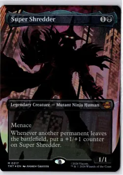 Super Shredder (Borderless) Teenage Mutant Ninja Turtles Foil NM 0217 - Image 1