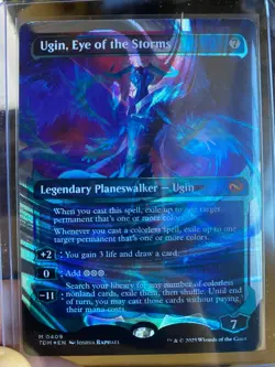 Ugin, Eye of the Storms (Showcase) (Halo Foil) Tarkir: Dragonstorm Foil - Image 1