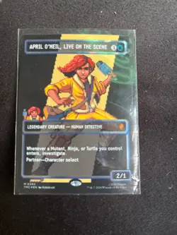 April O'Neil, Live on the Scene (Borderless) (Surge Foil) TMNT Magic - Image 1