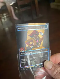 April O'Neil, Live on the Scene (Borderless) (Surge Foil) TMNT Magic - Image 2