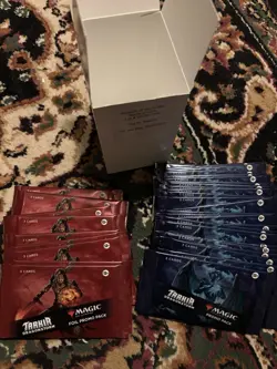 2025 Magic the Gathering MTG TARKIR DRAGONSTORM (9) Foil & (25) Promo Pack box - Image 1