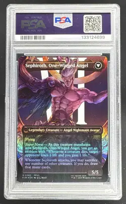 4699 Sephiroth Fabled One-Winged Angel 2025 MTG Final Fantasy #0382 Foil PSA 10 - Image 2