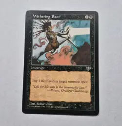 UNPLAYED MTG Withering Boon NM Mirage MAGIC EDH CUBE VINTAGE - Image 1