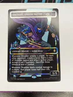 Shredder, Shadow Master (Surge Foil) - Borderless | Pixel - MTG Commander: TMNT - Image 1