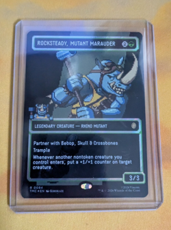MTG TMNT Surge Foil Pixel Art Rocksteady, Mutant Marauder (#0094 | TMC) - Image 1