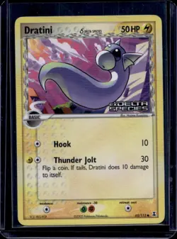 2005 Pokemon EX Delta Species Dratini Reverse Holo #65/113 - Image 1