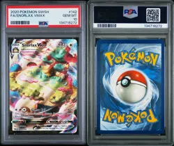 2020 POKEMON SWORD & SHIELD #142 FULL ART/SNORLAX VMAX PSA 10 Gem Mint! 🔥 - Image 3