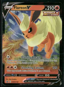 Pokemon - Flareon V SWSH149 Black Star Promo LP - Image 1
