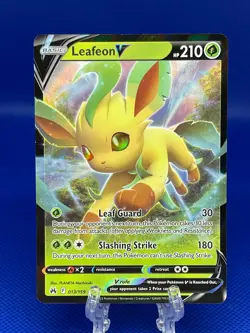 Pokemon TCG Leafeon V 013/159 Crown Zenith Ultra Rare English 2023 NM - Image 1