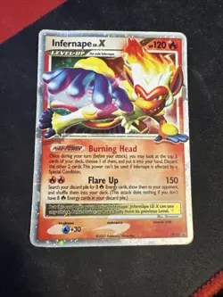 2007 Pokemon Infernape Lvl X Diamond And Pearl Black Star Promo DP10 - Image 1