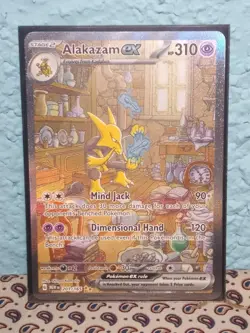 Pokemon Alakazam ex Full Art EX Special Illustration Rare Holo 201/165 HP310 - Image 1