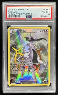 2015 Pokemon XY Promos Arceus Black Star #XY83 PSA 8 NM-MT - Image 1