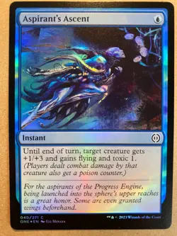 MTG 1x FOIL Aspirant's Ascent Phyrexia All Will Be One Magic the Gathering x1 NM - Image 1