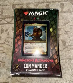 Adventures in the Forgotten Realms Commander Deck: Draconic Rage MTG New Sealed - Image 1
