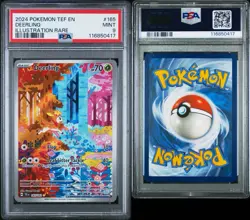 2024 POKEMON TEF EN-TEMPORAL FORCES #165 DEERLING ILLUSTRATION RARE PSA 9 - Image 3