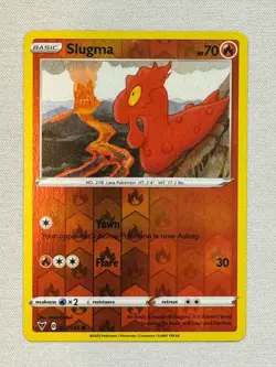 Slugma 027/185 Common Vivid Voltage Pokemon Reverse Holo Near Mint - Image 1