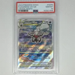Pokemon Darkrai VSTAR GG50/GG70 Crown Zenith PSA 10 Holo - Image 1
