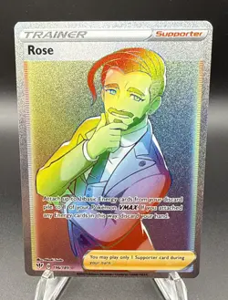 Rose 196/189 RAINBOW RARE Pokemon TCG Darkness Ablaze NM - Image 1
