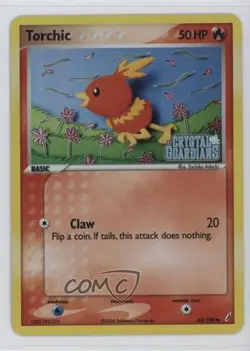 Torchic Reverse Foil Pokemon EX Crystal Guardians #65 2006 - Image 1