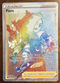 Pokemon TCG Piers (Secret Rare) 78/73 Champions Path Full Art Holo NM - Image 1
