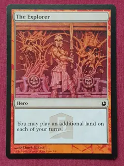 Magic The Gathering BORN OF THE GODS HERO'S PATH THE EXPLORER card MTG - Image 1