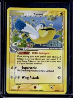 2006 Pokemon EX Crystal Guardians Pelipper Delta Species Reverse Holo #26/100 - Image 1