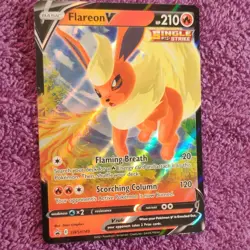 Pokemon Flareon V SWSH149 Promo Single Strike Holo Foil Basic 210 HP 2021 - Image 2