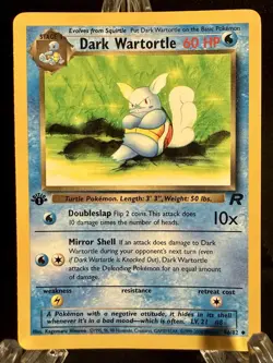 1999 Pokemon Team Rocket Dark Wartortle 1st Edition 46/82 WOTC LP Lightly Played - Image 1
