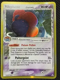 Pokemon TCG Vileplume EX Holon Phantoms Delta Species Holo Rare 17/110 2006 MP+ - Image 1