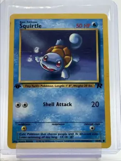 SQUIRTLE 2000 POKEMON TEAM ROCKET 1ST EDITION COMMON 68/82 Q4561 - Image 1