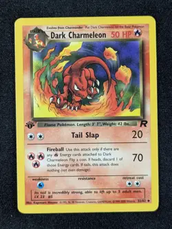 2000 Pokemon DARK CHARMELEON #32/82 Team Rocket 1st Edition Uncommon English - Image 1