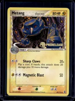 2005 Pokemon EX Delta Species Metang Prerelease Stamp #49/113 - Image 1