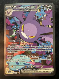 Pokemon Team Rocket's Crobat EX Sir 234/182 Destined Rivals (NM) - Image 1
