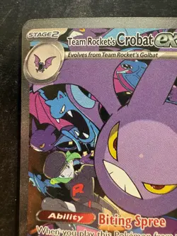Pokemon Team Rocket's Crobat EX Sir 234/182 Destined Rivals (NM) - Image 2