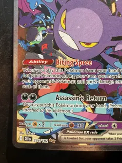 Pokemon Team Rocket's Crobat EX Sir 234/182 Destined Rivals (NM) - Image 4
