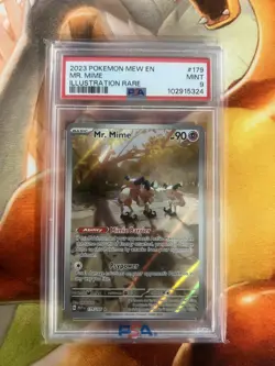 Mr. Mime 179/165 Scarlet & Violet 151 PSA Graded 9 Pokemon TCG - Image 1