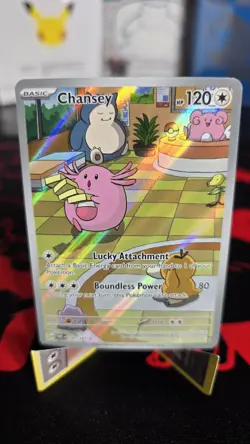 Chansey - 187/167 - Near Mint - Twilight Masquerade- Pokemon - Illustration Rare - Image 1