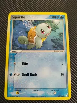 Pokemon TCG - Squirtle - 63/100 - Crystal Guardians - Regular Non Holo NM - Image 1