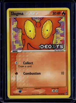 2005 Pokemon EX Deoxys Slugma Reverse Holo #74/107 - Image 1