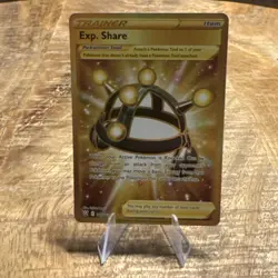Exp. Share 180/163 - Pokemon Battle Styles Gold Secret Rare Full Art Holo NM - Image 1