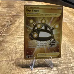 Exp. Share 180/163 - Pokemon Battle Styles Gold Secret Rare Full Art Holo NM - Image 2