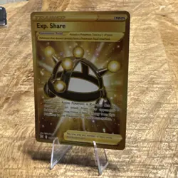 Exp. Share 180/163 - Pokemon Battle Styles Gold Secret Rare Full Art Holo NM - Image 3