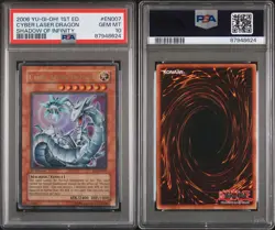 2006 EN007 Cyber Laser Dragon 1st Ed Shadow Infinity Ultra Rare Yu-Gi-Oh! PSA 10 - Image 3