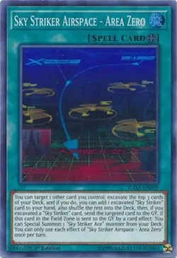 Yugioh! LP Sky Striker Airspace - Area Zero - DASA-EN039 - Super Rare - 1st Edit - Image 1