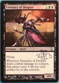 Emissary of Despair FOIL Darksteel NM Uncommon SIGNED CARD (294167) ABUGames - Image 1