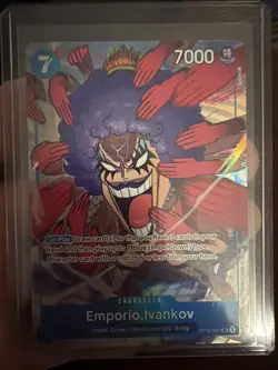 ONE PIECE Card Game - Emporio.Ivankov (Alt Art) SR OP02-051 Paramount War NM - Image 1