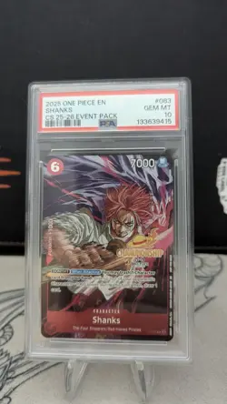 Shanks (CS 25-26 Event Pack) P-083 One Piece Promotion Cards Foil - PSA 10 - Image 1