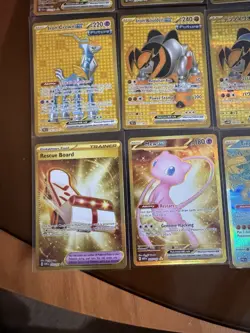 Pokemon TCG Hyper Rare Gold 20 Card Lot NM - Including Mew, Zapdos & More - Image 2