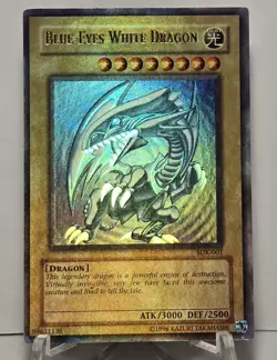 Max Holo Bleed Error Blue Eyes White Dragon SDK-001 Ultra Rare Yugioh TCG - Image 2